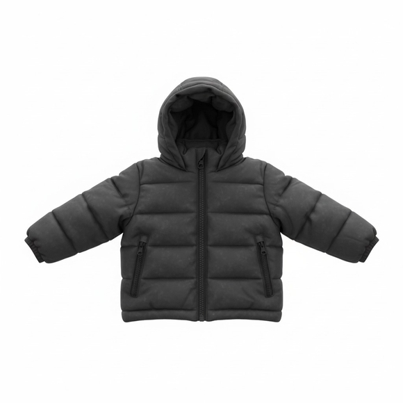 Rothschild Other - Rothschild Kids Black Puffer Jacket with Hood Lined NWT 12 Months